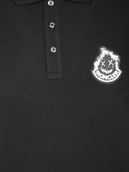 27FW 몽클레어 폴로 티셔츠 L20918A000 09 89A16 999 Black - MONCLER