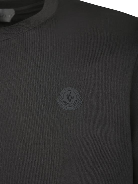 27FW 몽클레어 긴팔 티셔츠 L20918D000 03 89AUG 999 Black - MONCLER