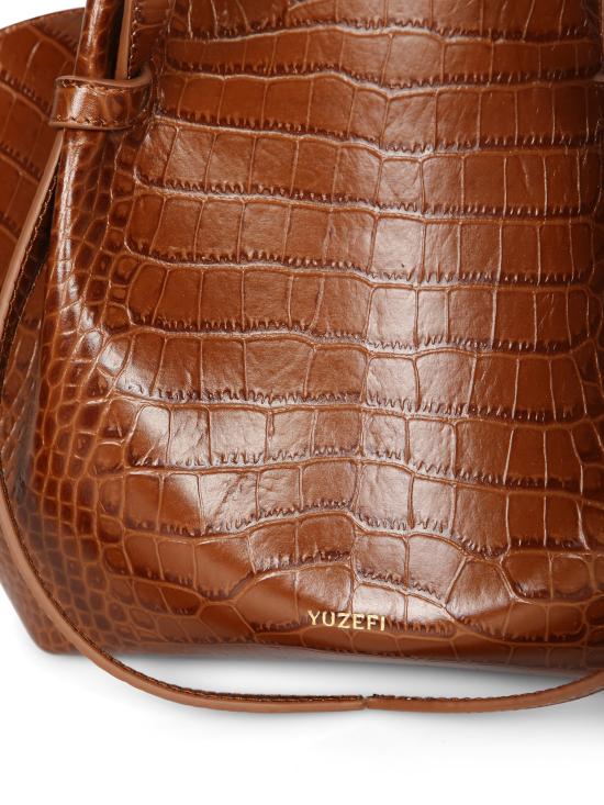 27FW 유제피 숄더백 MOCHI EMBOSSED L075 Brown - YUZEFI