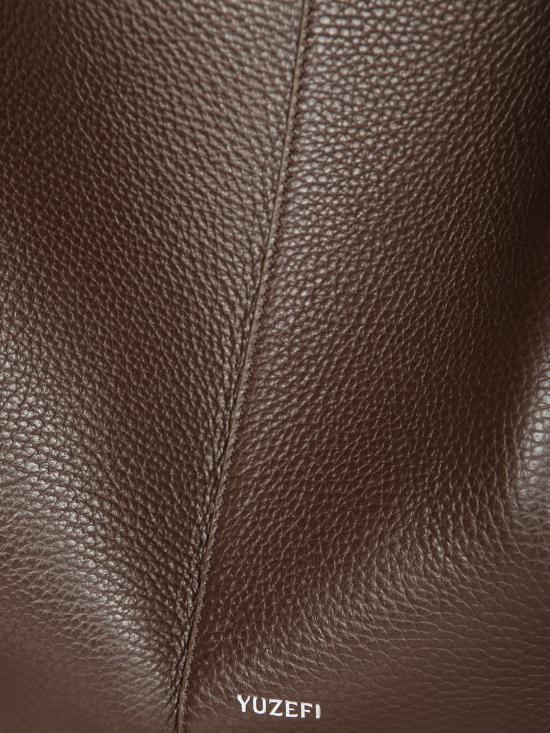 27FW 유제피 숄더백 MOCHI LEATHER L038 Brown - YUZEFI