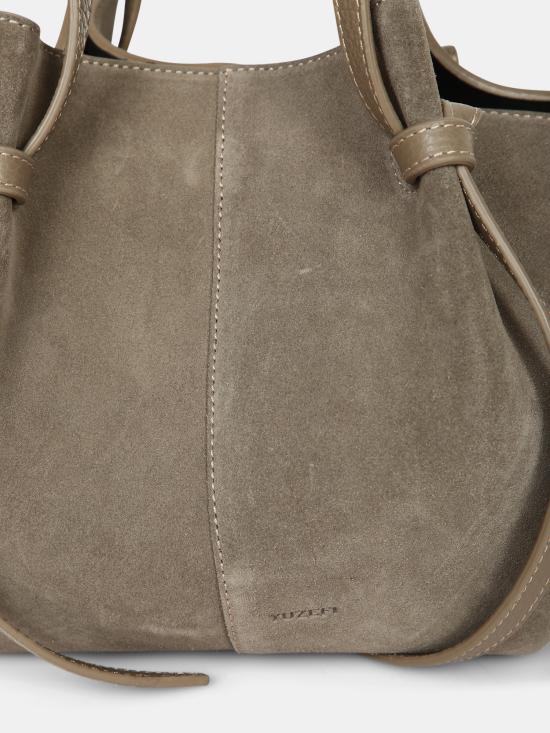 27FW 유제피 숄더백 MOCHI SUEDE S018 Beige - YUZEFI