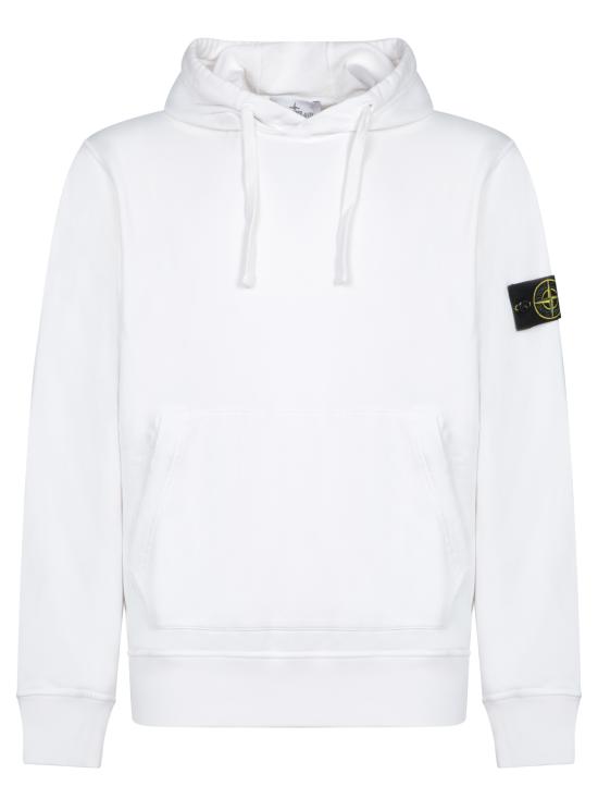 27FW 스톤 아일랜드 후드 티셔츠 6100062 S0051 V0001 White