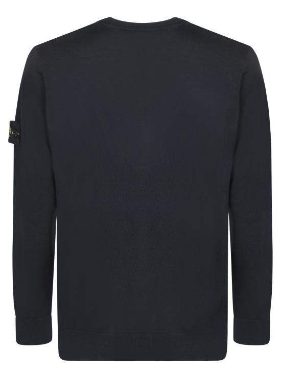27FW 스톤 아일랜드 라이트 RWS 퓨어 울 크루넥 스웨트셔츠 5100071 S00C4 V0029 Black - STONE ISLAND