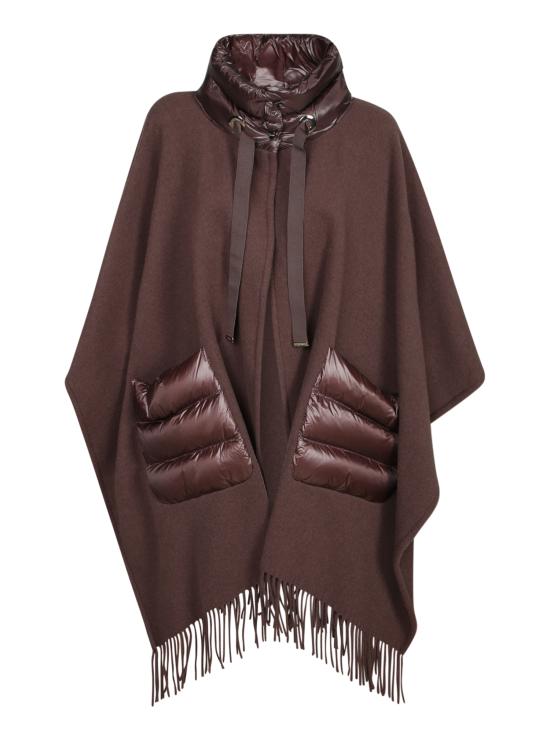 27FW 에르노 퀼티드 포켓 판초 GC00066DR 33395 8810 Brown