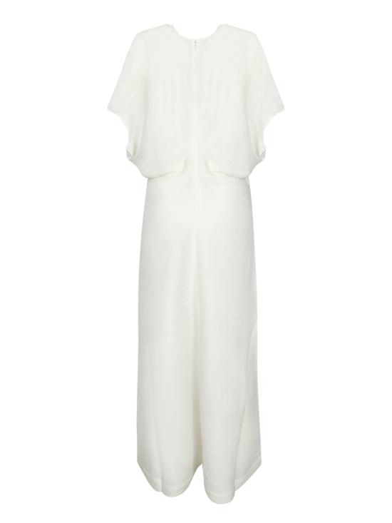 27FW 토템 롱 원피스 243WRD1103 FB0199 059 White - TOTEME