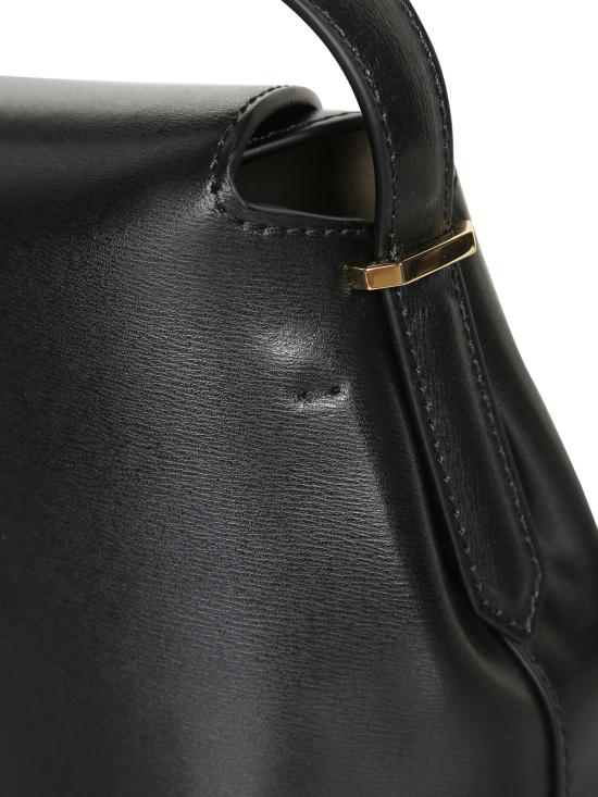 27FW 토템 T락 탑 핸들 백 234WLGBG41 7LE0025 001 Black - TOTEME