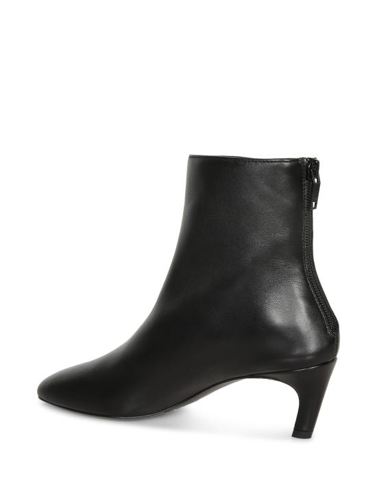 27FW 토템 스틸레토 힐 지퍼 앵클 부츠 263WAS0354 LE0231 001 Black - TOTEME