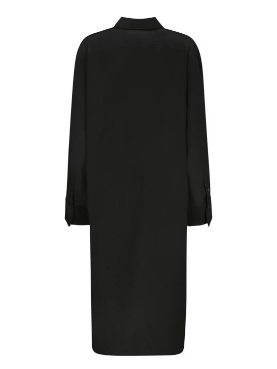 27FW 토템 미디 원피스 263WRD0411 FB0115 001 Black - TOTEME