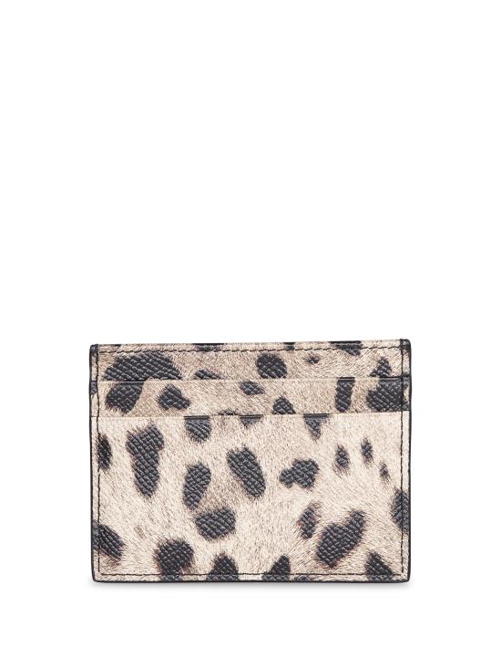 27FW 돌체앤가바나 레오파드 프린트 폴리싱 카프스킨 카드 홀더 BI0330 AX566 HY13M Multi - DOLCE & GABBANA