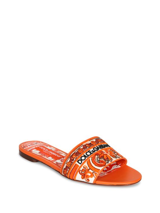 27FW 돌체앤가바나 뮬/슬리퍼 CQ0571 AV804 8W801 Orange - DOLCE & GABBANA