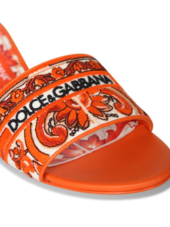 27FW 돌체앤가바나 뮬/슬리퍼 CR1748 AV804 8W801 Orange - DOLCE & GABBANA