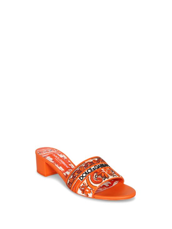 27FW 돌체앤가바나 뮬/슬리퍼 CR1748 AV804 8W801 Orange - DOLCE & GABBANA