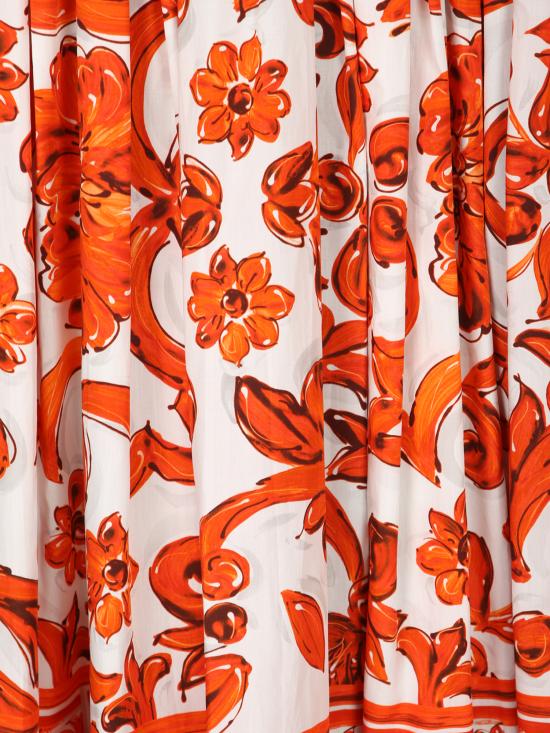 27FW 돌체앤가바나 롱 스커트 F4CX0T GDDRL S9000 Orange - DOLCE & GABBANA