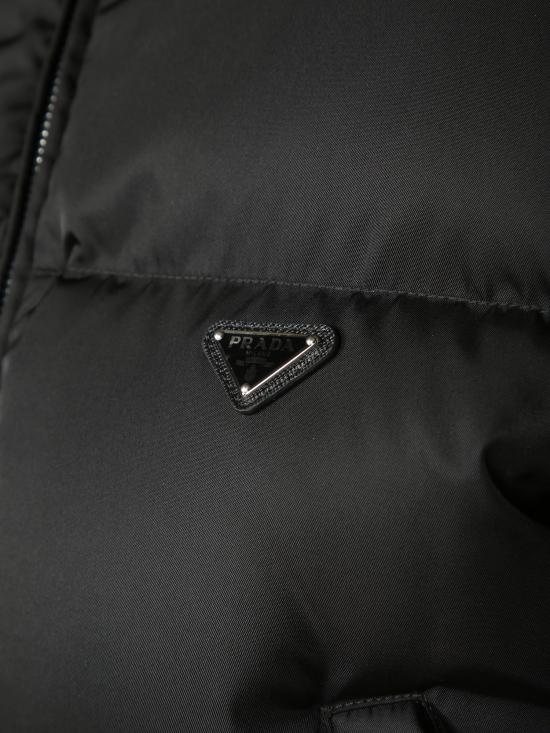 27FW 프라다 크롭 리나일론 다운 재킷 크롭 리나일론 다운 재킷 29D056 1WQ8 F0002 Black - PRADA