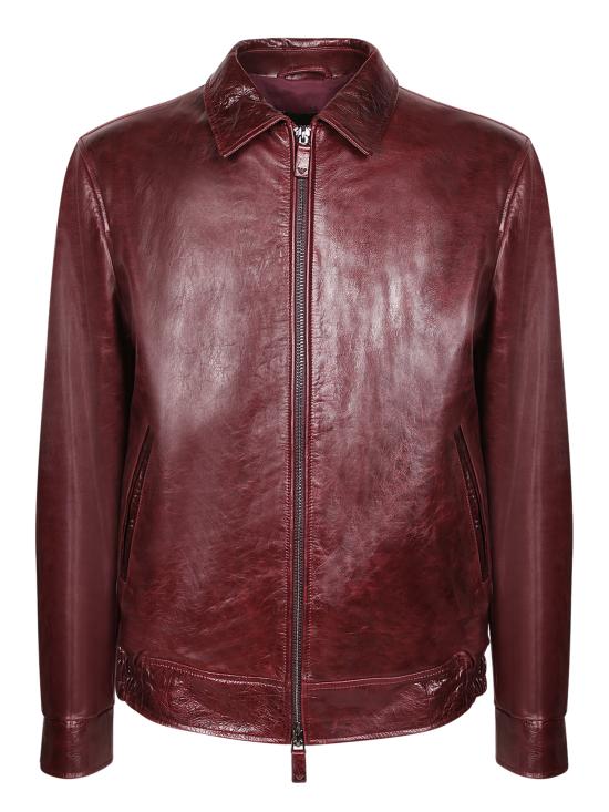 27FW 엠포리오 아르마니 가죽 자켓 EM007246 AF29260 UA331 Bordeaux