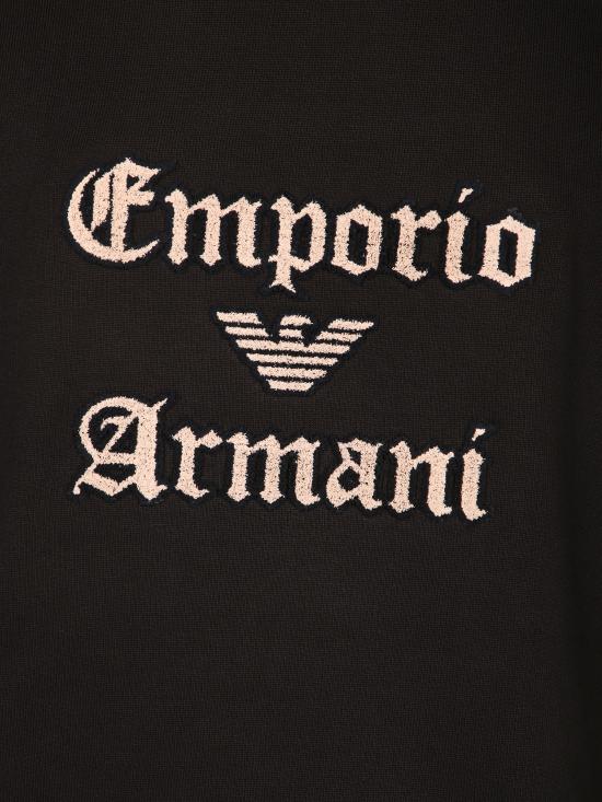 27FW 엠포리오 아르마니 후드 티셔츠 EM006840 AF13713 UC001 Black - EMPORIO ARMANI