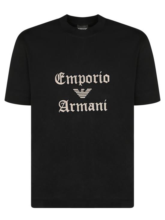 27FW 엠포리오 아르마니 반팔 티셔츠 EM007312 AF13715 UC001 Black