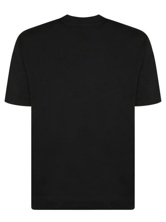 27FW 엠포리오 아르마니 반팔 티셔츠 EM007312 AF13715 UC001 Black - EMPORIO ARMANI