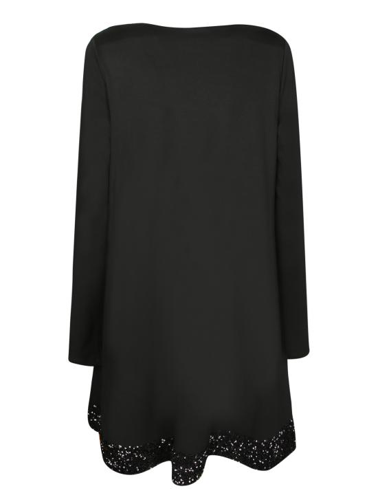 27FW 엠포리오 아르마니 미디 원피스 EW004672 AF22598 UC001 Black - EMPORIO ARMANI
