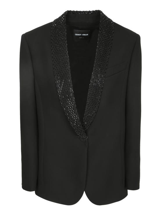 27FW 조르지오 아르마니 수트 자켓 GW004383 AF30222 ZZ017 Black
