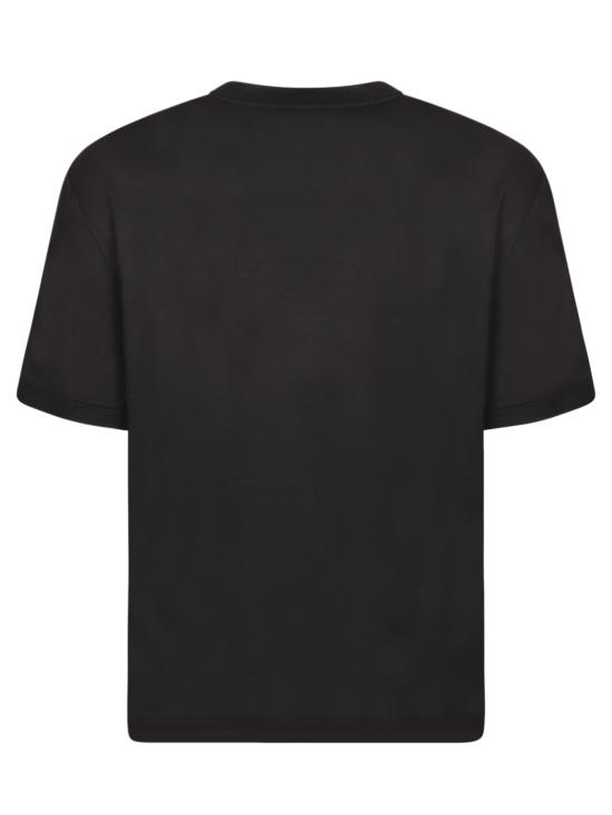 27FW 조르지오 아르마니 반팔 티셔츠 GM004002 TE22836 UC001 Black - GIORGIO ARMANI