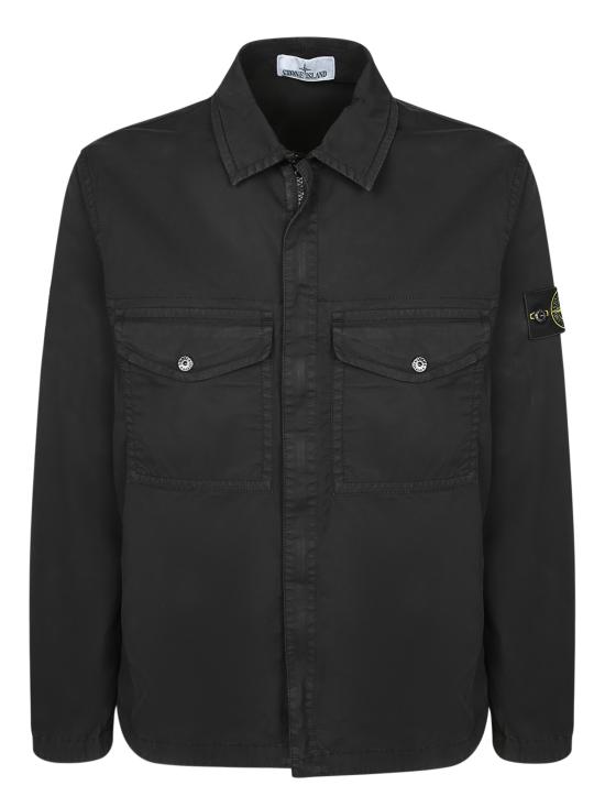 27FW 스톤 아일랜드 긴팔 셔츠 1200003 S0A10 V0029 Black