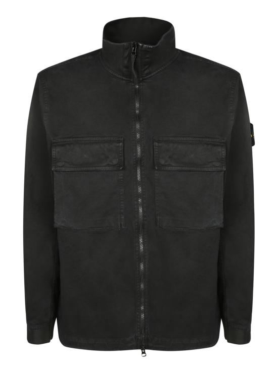 27FW 스톤 아일랜드 긴팔 셔츠 1200024 S00L1 V0129 Black