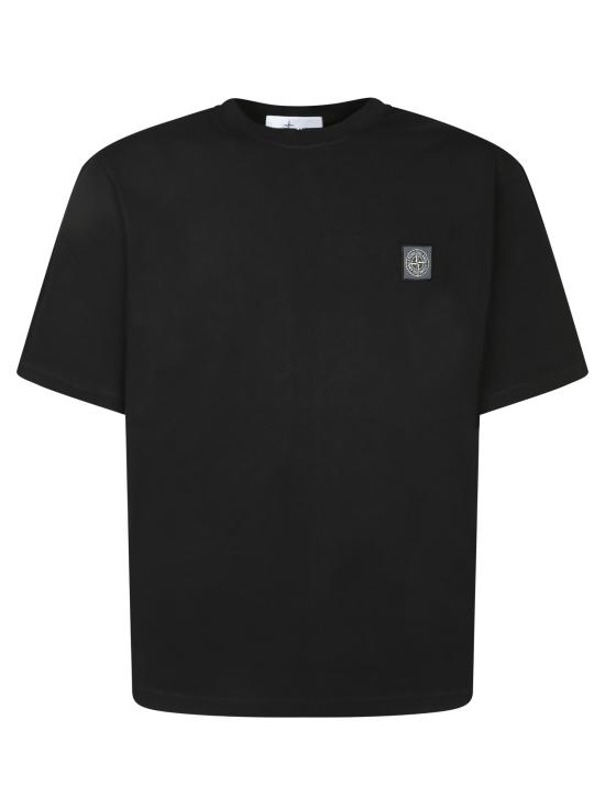 27FW 스톤 아일랜드 반팔 티셔츠 2100030 S0500 V0029 Black