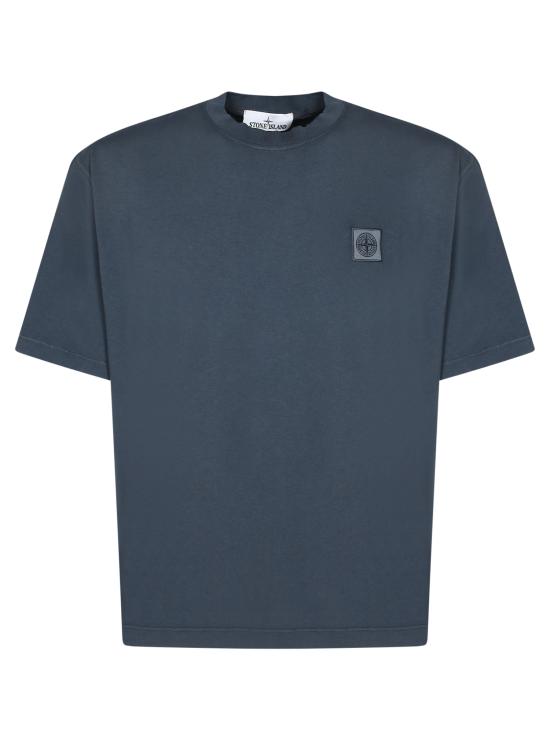 27FW 스톤 아일랜드 반팔 티셔츠 2100030 S0500 V002E Blue