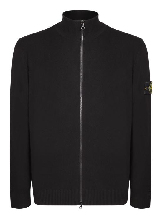 27FW 스톤 아일랜드 집업 니트 5100023 S00B4 V0029 Black