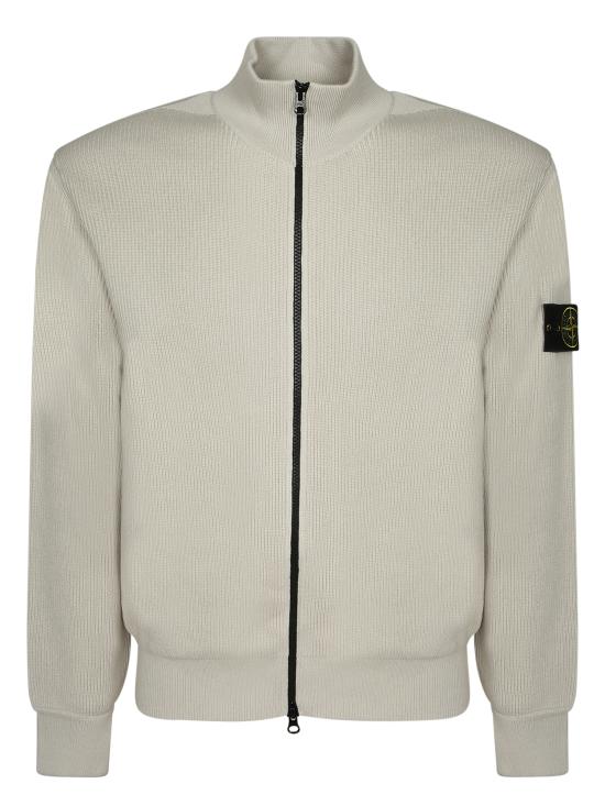 27FW 스톤 아일랜드 리브드 소프트 오가닉 코튼 레귤러핏 집업 가디건 5100126 S00D8 V0095 Beige