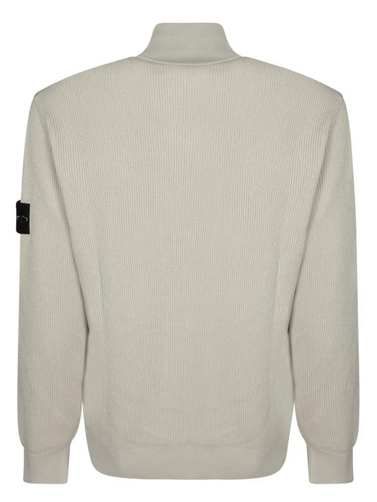 27FW 스톤 아일랜드 리브드 소프트 오가닉 코튼 레귤러핏 집업 가디건 5100126 S00D8 V0095 Beige - STONE ISLAND
