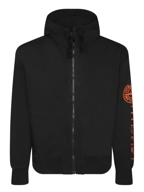 27FW 스톤 아일랜드 후드 티셔츠 6100009 S0467 V0029 Black