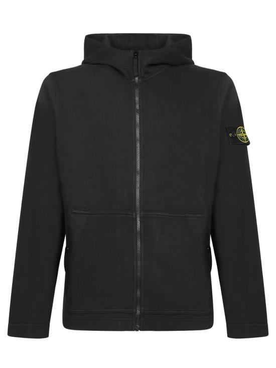 27FW 스톤 아일랜드 후드 티셔츠 6100020 S0472 V0029 Black