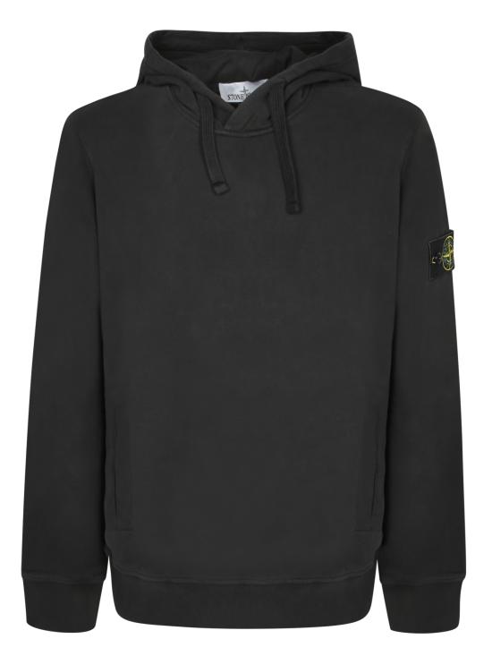 27FW 스톤 아일랜드 후드 티셔츠 6100048 S0A20 V0029 Black
