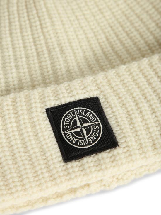 27FW 스톤 아일랜드 비니 N100012 S00B4 V0093 White - STONE ISLAND