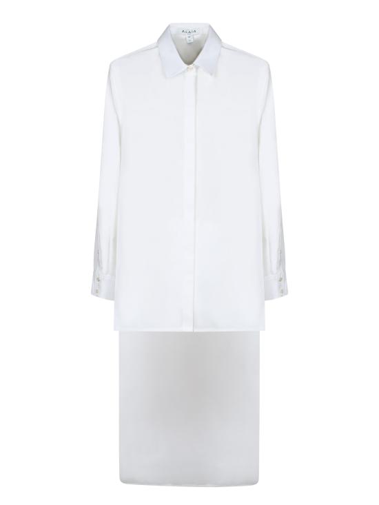 27FW 알라이아 셔츠 AA9C1013 T611D 000 White