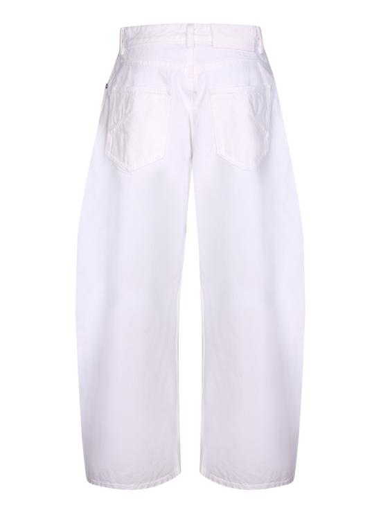 27FW 알라이아 스트레이트 팬츠 AA9P1406 D027D 000 White - ALAIA
