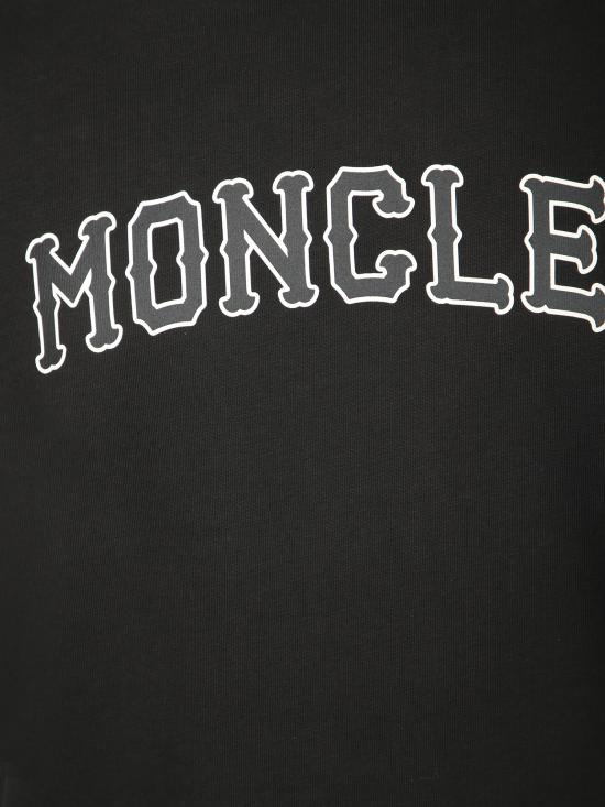 27FW 몽클레어 반팔 티셔츠 L20918C000 18 89B8U 999 Black - MONCLER