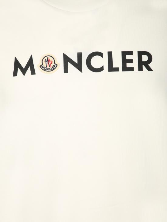27FW 몽클레어 반팔 티셔츠 L20918C000 51 89B8Q 034 White - MONCLER