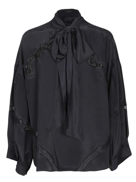 27FW 에르마노 피렌제 블라우스 D49EK018 E60 MF099 Black