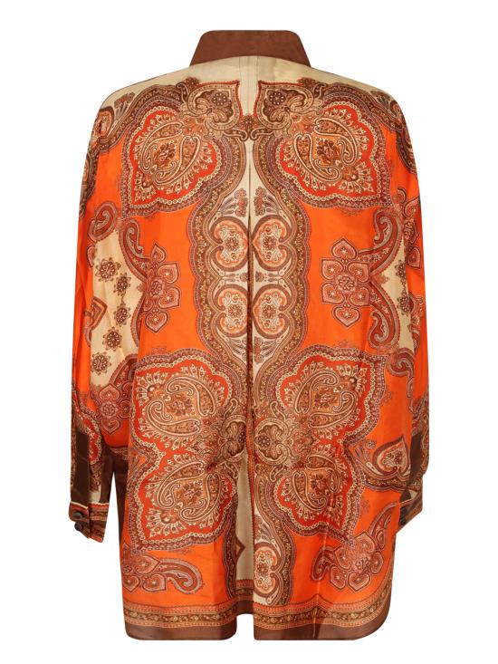 27FW 짐머만 블라우스 1499T SS263 TAPA Orange - ZIMMERMANN
