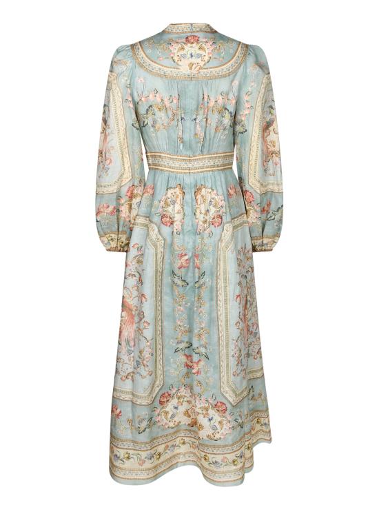 27FW 짐머만 롱 원피스 3501D SS264 BTPF Blue - ZIMMERMANN