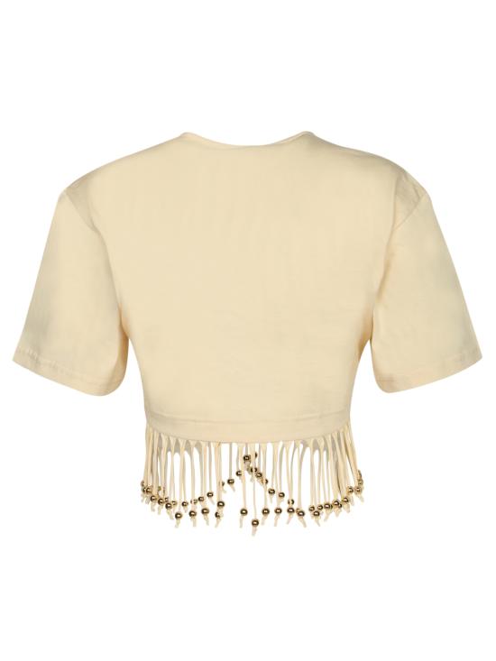 27FW 파코라반 반팔 티셔츠 26AJTE087 CO0534 P733 White - PACO RABANNE