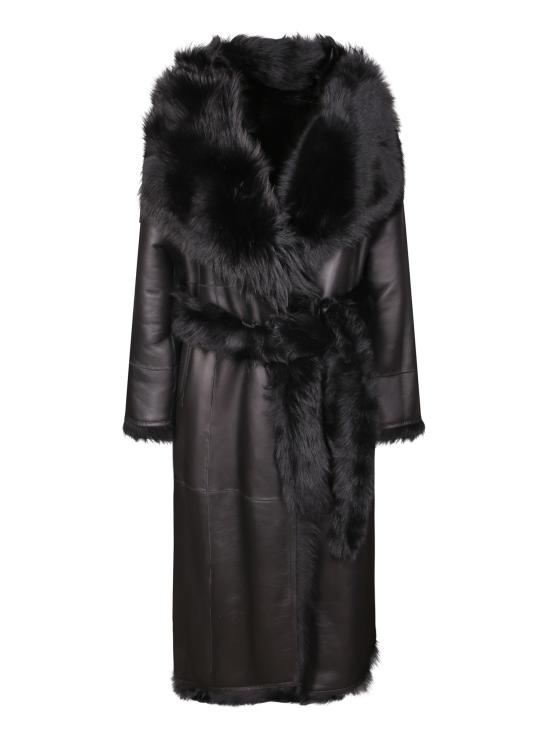27FW 이브살로몬 무스탕 27WYM62 415TOSX C99R Black - YVES SALOMON