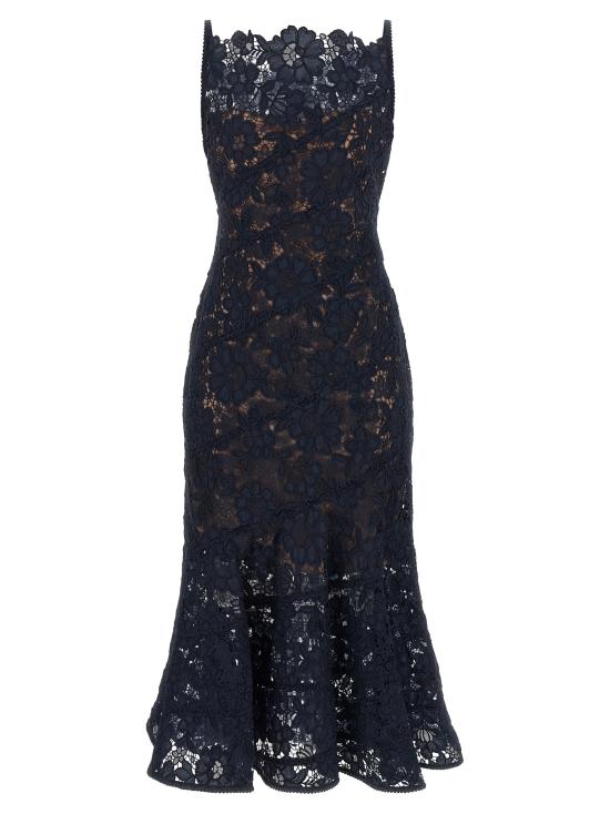 26FW 셀프 포트레이트 미디 원피스 AW26043MNNAVY Blue