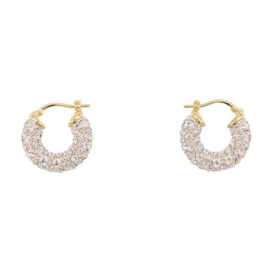 26FW 시몬로샤 이어링 ERG595 0900 RHODIUM GOLD CRYSTAL SILVER