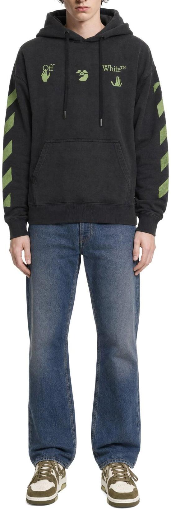 26FW 오프화이트 후드 티셔츠 2947992 BLACK - OFF WHITE