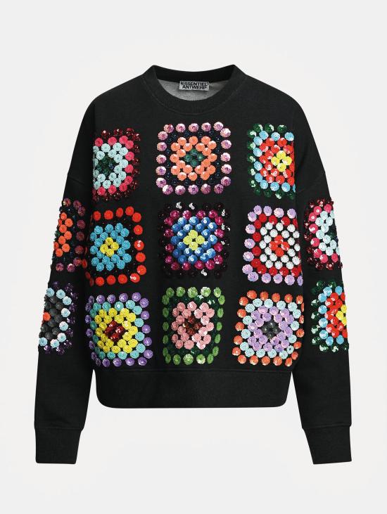 26FW 에센셜앤트워프 스웨터 Felpa Decorata con Ricami e Paillettes 멀티컬러 - ESSENTIEL ANTWERP