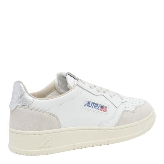 26FW 오트리 메달리스트 로우 레더 스니커즈 AULW LS74 WHITE - AUTRY